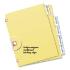 Avery worksaver big tab dividers, clear tabs, five-tab, letter, buff