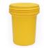 Lab pack poly drum, 30 gal., screw-on lid, yellow