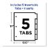 Big tab paper dividers