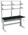 VWR® C-Leg Bench Frame with Top, Double Bay Uprights and 4 Shelves