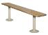 Hardwood Bench Kits with Painted Metal Pedestals, 9.5" Width, Wisconsin Bench